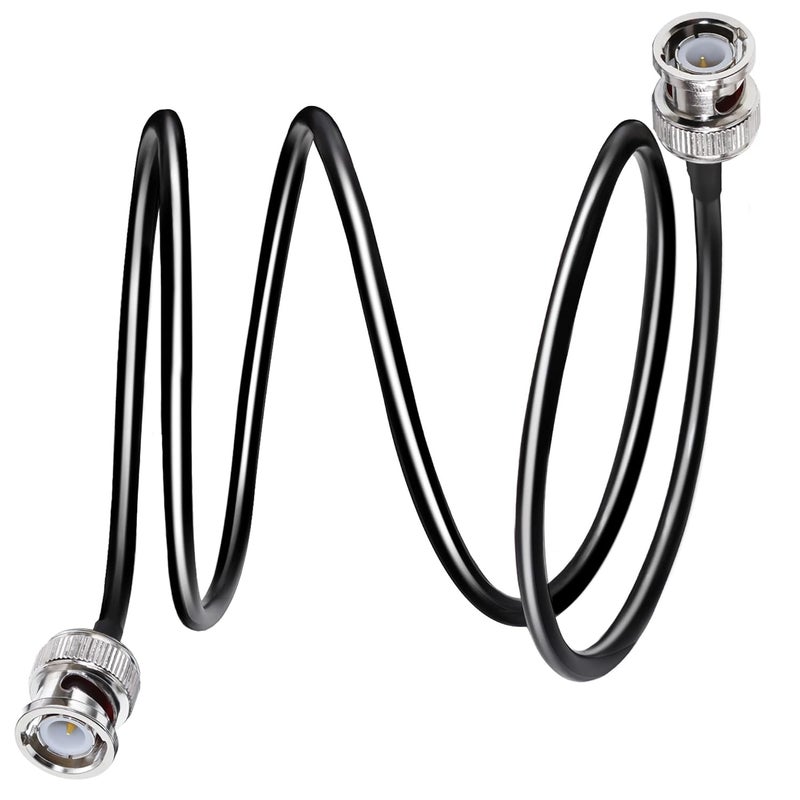 TUOLNK RG58 Coax Cable Low Loss 50 ohm BNC Male to Male Extension Cable 3.3ft(1M) for Surveillance System Video Converter - Image 1